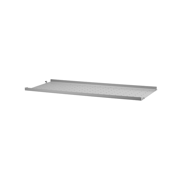 Stringhylla hyllplan metall - grå, 78x20 cm, låg kant - String